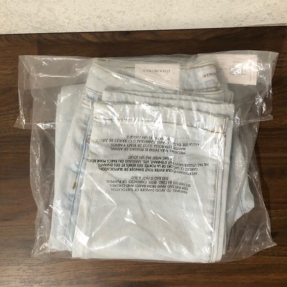 WeWoreWhat High Rise Curvy Crop Jeans Super Light 30 - Picture 4 of 12